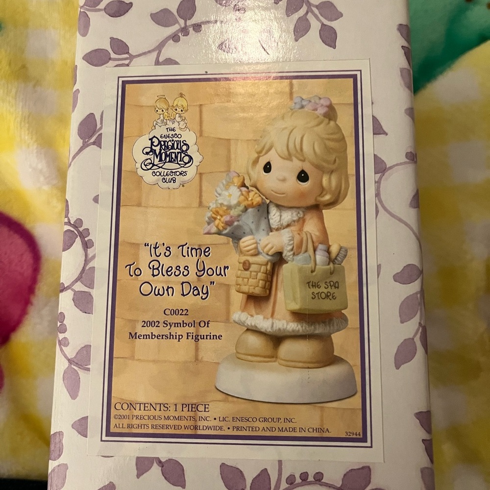 Precious Moments Figurine - It’s Time to Bless Your Own Day